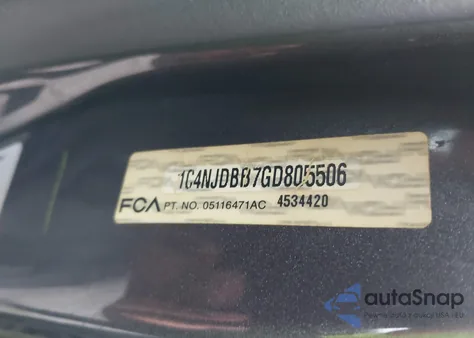 2016 Jeep Compass 75Th Anniversary from USA, damaged, VIN 1C4NJDBB7GD805506